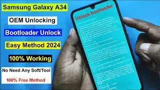 Samsung Galaxy A34 Bootloader Unlock | OEM Unlocking On Samsung A34 | Not Show OEM Unlocking Fix