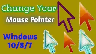 How to Change mouse cursor on Windows 10/8/7 | How to Change Mouse Pointer | Animated Mouse Pointer