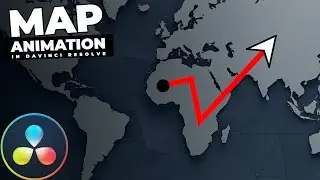 Map LINE ANIMATION Tutorial In Davinci Resolve