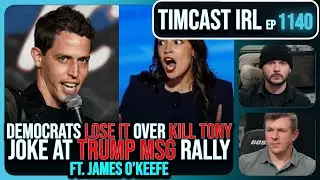 Democrats FURIOUS Over Kill Tony Puerto Rico Joke At Trump MSG Rally w/James O'Keefe | Timcast IRL