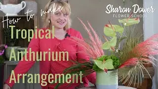 How to make a flower arrangement with Anthuriums using Agrawool foam- FLORISTRY/FLOWER ARRANGING