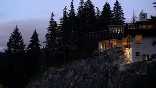 Gort Scott creates drama with concrete house perched over rocky crag in Whistler