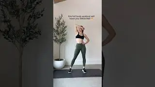 this STANDING FULL BODY workout will have you SWEATING 