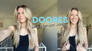 MY FIRST TIME TRYING HAIR EXTENSIONS | Doores Hair Extension Review & Try On