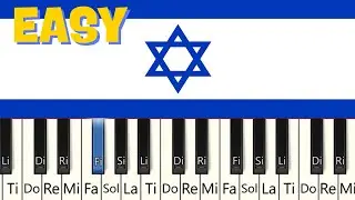 Israel National Anthem | Easy Piano Tutorial | HaTikvah