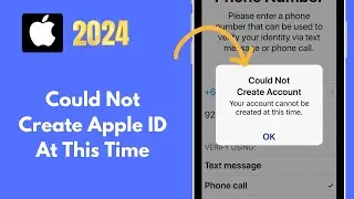 Solved✅: Could Not Create Account Your Account Cannot Be Created At This Time | iPhone - iPad