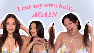 I cut my hair short again!!! BY MYSELF!!