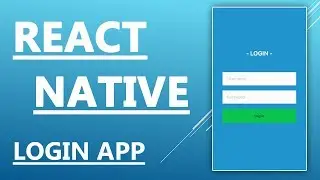 React Native Tutorial  - Create a Login System Application With Memberarea Part 1