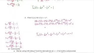 6.3: Taylor Series - results