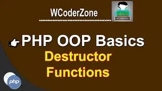 php oop tutorial - (php destructor) #4