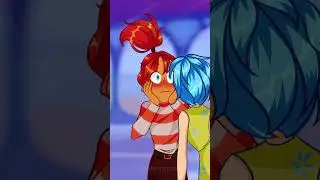Anxiety KISS Joy 😘  (Inside out 2 Animation) 