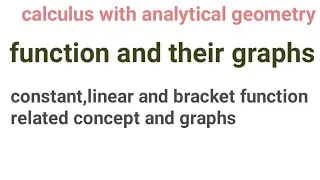 function and their graphs||#functions,#bracketfunction,#calculuswithanalyticgeometry