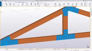 Creating Gusset plate Connections on Timber Truss | Tekla Structures