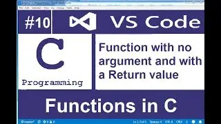 function without argument and with return value in c