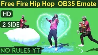 Free Fire hip hop green screen | FF Ob35 green screen emote by @No_Rules_YT_  #ffgreenscreen