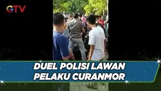 Viral! Polisi Duel Lawan Pencuri Motor di Probolinggo