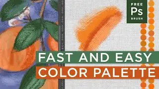 Create a Fast & Easy Color Palette in Photoshop Using Brush Color Dynamics + Free Brush Download