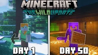 I Spent 50 Days In THE WILD UPDATE | Minecraft... Here's What Happened