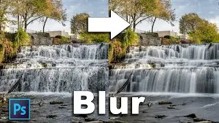 How To BLUR WATER in PHOTOSHOP