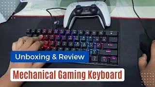 Ant Esports MK1200 Mini Wired Mechanical Gaming Keyboard - Red Switch