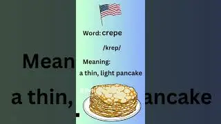 How to pronounce Crepe in American Accent #learning #learnenglish