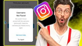 Instagram Username Not Found Problem Solve | Username Not Found Instagram Problem Solution