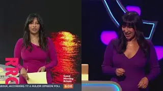 Ranvir Singh @slight pky impression in tight mulberry dress