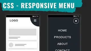 [ HTML | CSS ]   Awesome Responsive Animated Hamburger Menu