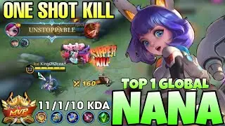 WTF DAMAGE! NANA ONE SHOT BUILD | NANA BEST BUILD 2022 | TOP 1 GLOBAL NANA ~ KingØfØcean. | MLBB