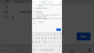 program to display characters/alphabet pattern 1 