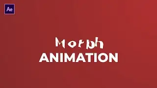 After Effects Tutorial: Morph text animation| Shape morphing animation in after effects