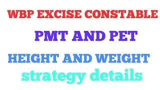 WBP EXCISE CONSTABLE PMT AND PET HEIGHT WEIGHT RATIO ||HOW TO COMPLETE 1600 MITER