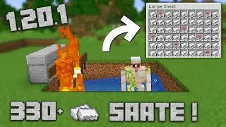 Eforsuz Saatte +330 Demir Farmı - Minecraft 1.20.1