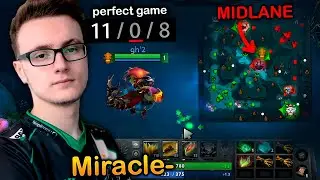 Why Miracle- SHOULD go back to the MIDLANE, Sand King PERFECT Game