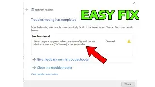 Fix DNS Server Not Responding On Windows 11 | Wi Fi or Ethernet Connection | How To