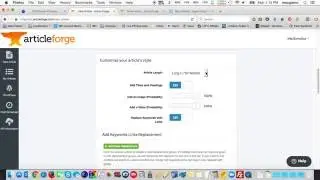 Article Forge Tutorial - Online SEO Article Builder Tips