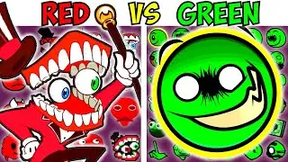 ALL RED VS GREEN CHARACTERS | FNF Character Test | Gameplay VS Playground