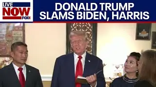 Donald Trump SLAMS Biden and Harris for not honoring 13 US Service Members, Not Debate Prepping