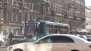 Трамвай ЛМ-99АВН (71-134А) №1368 у ст.м.Технологический институт