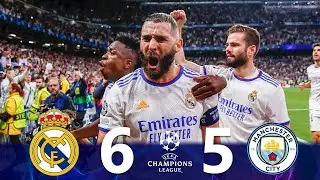 Real Madrid vs Manchester City 6-5 Highlights & Goals | INSANE COMEBACK |  UCL 2022