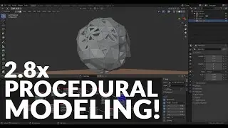 BLENDER 2.8x - HOUDINI PROCEDURAL MODELING IS HERE ! - SORCAR ADDON!