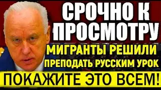 Бастрыкин не стал ТЕРПЕТЬ такого/Изгнанные мигранты решили преподать русским урок, но прогадали.