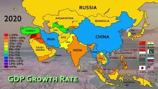 The History of Economy (GDP) Growth in Asia (1960-2022)