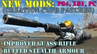 Fallout 4: New Mods: Improved Prototype Gauss Rifle + Buffed Stealth Armour