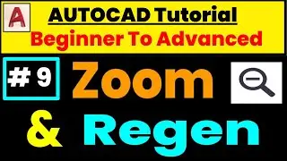 Zoom command || Regen command || autocad || RegenAuto ||  Autocad Tutorial ||  EduAish