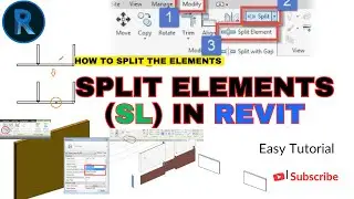 How to Split Element in Revit Architecture 