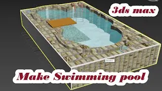 Create Swimming Pool   modeling  a swimming pool in 3ds max  without plugins