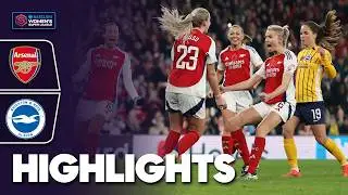 Five Star Arsenal Get First Win at Home 🌟 | Arsenal v Brighton Highlights | Barclays WSL 2024-25