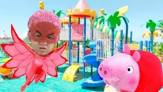 🦉 PJ Masks Owlette Toys in the Outdoor Playground