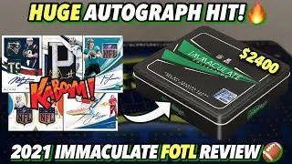 CRAZY BIG HIT!🤯 EARLY 1ST LOOK! | 2021 Panini Immaculate Collection Football FOTL Hobby Box Review